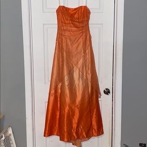 Orange prom dress Small